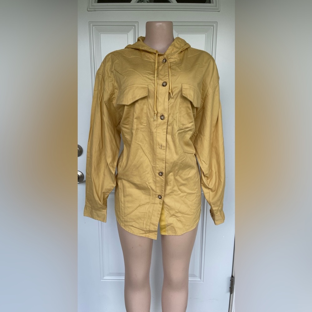 Liz Claiborne Yellow Hooded Jacket